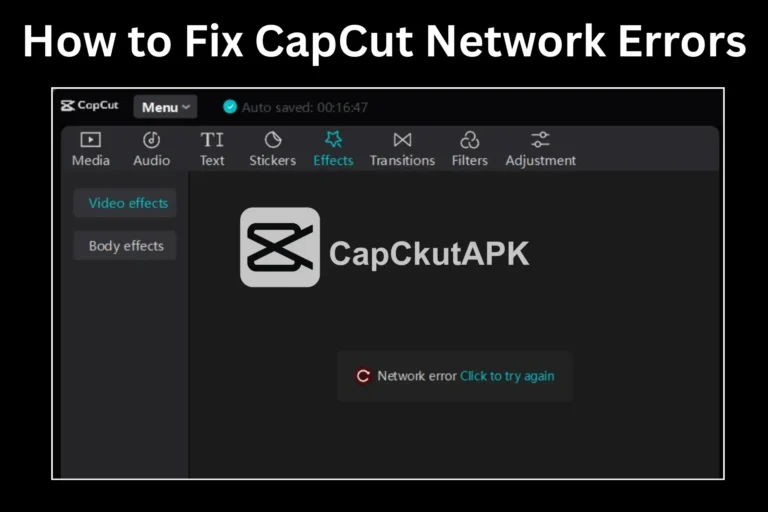 How to Fix CapCut Network Errors in 2026